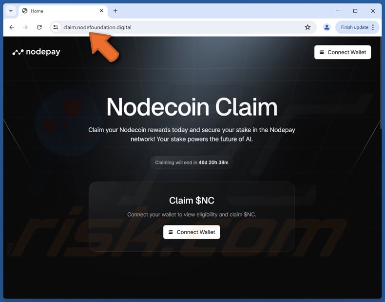 Nodecoin Claim oplichterij