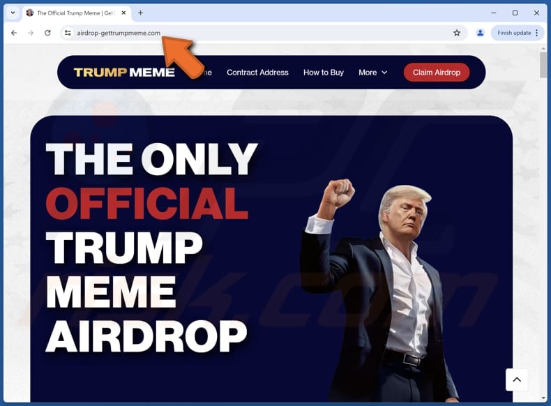 $TRUMP Airdrop oplichterij