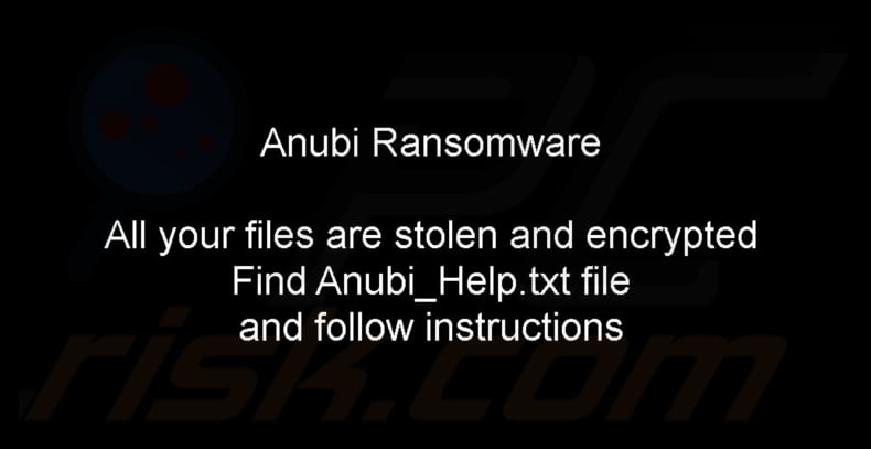 Anubi ransomware behang