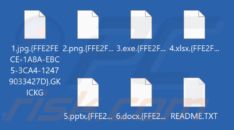 Bestanden versleuteld door GKICKG ransomware (.{victim's_ID}.GKICKG extensie)