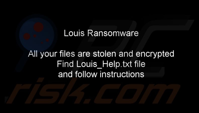 Louis ransomware behang