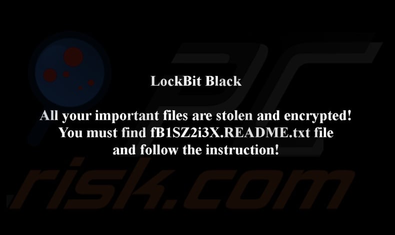 SuperBlack ransomware behang