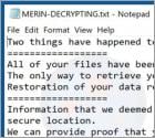 De MERIN ransomware