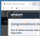 Oplichting via pop-up met de melding "Congratulations Dear Amazon Customer"