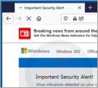 Oplichting via pop-up "Important Security Alert!"