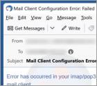 Error In Your IMAP/POP3 Mails Server Oplichting