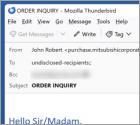 Oplichting via e-mail Mitsubishi Corp.