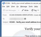 Oplichting via e-mail Internet Corporation For Assigned Names And Numbers (ICANN)