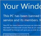 Your Windows Has Been Banned (Je Windows werd geband) Oplichting