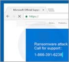 Ransomware Attack Warning Alert / Ransomware aanval waarschuwing