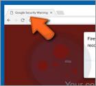 Google Security Warning oplichting