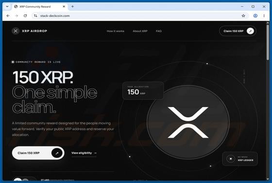 XRP Ledger Airdrop fraude